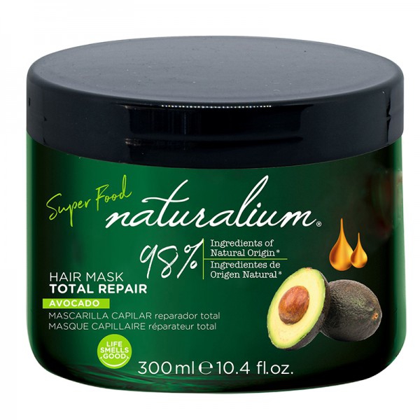 Hair mask with Naturalium Superfood avocado extract (300ml): With total repair effect to strengthen hair Hair mask with Naturalium Superfood avocado extract (300ml): With total repair effect to strengthen hair